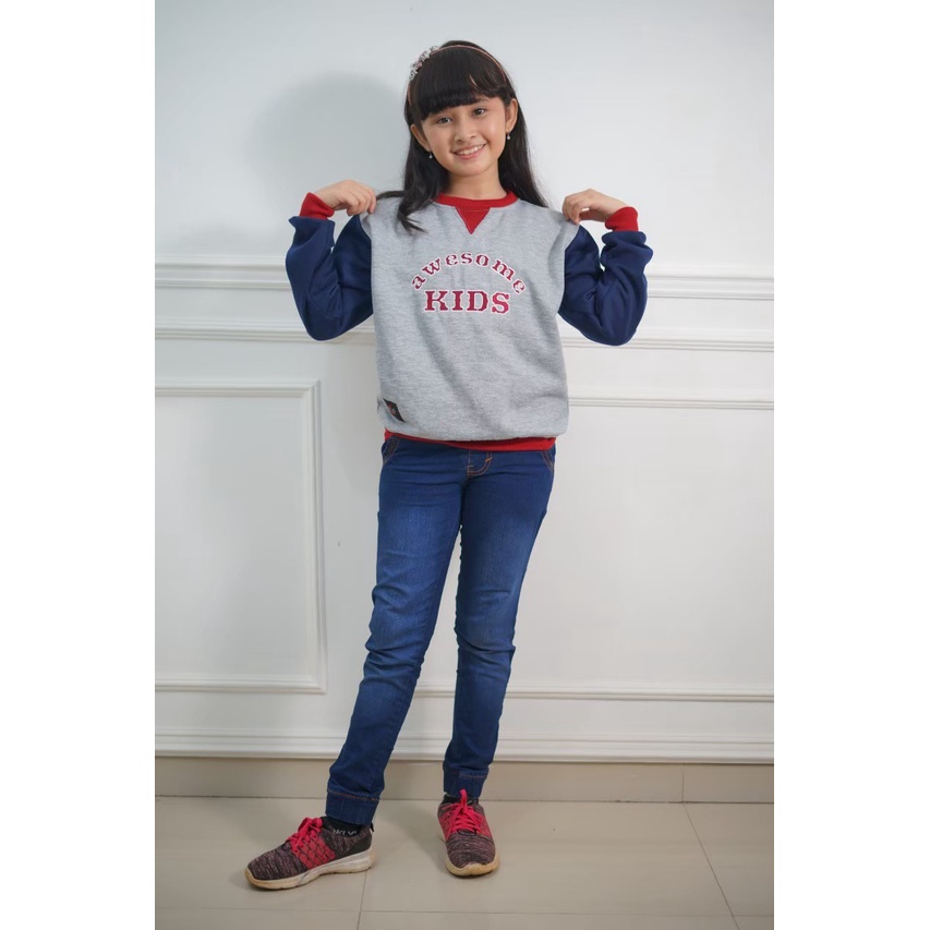 Sweater Raglan Kids Pria &amp; wanita | Original REBEL ID | Dhea Fashion