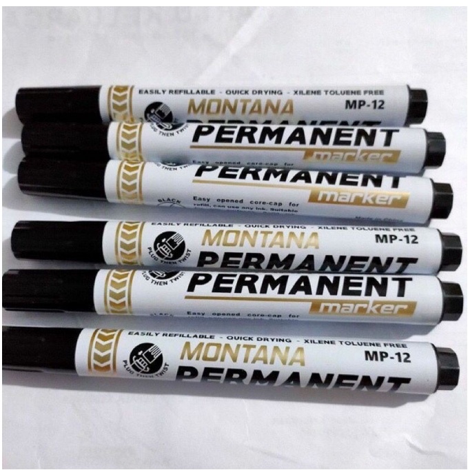 1Pcs Spidol Permanent V-tro VPM-12 / Spidol Besar Montana /Permanent Marker Mp12