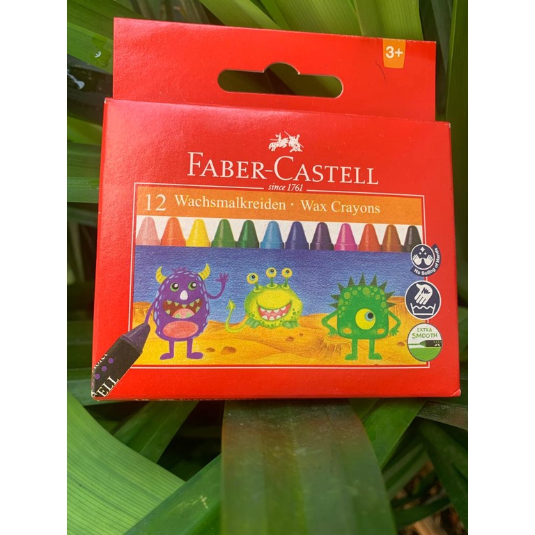 

12 wax crayon FABER CASTELL