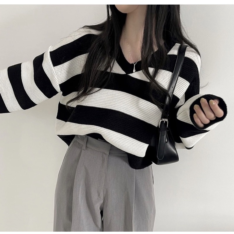 ZETTA KNITE SWEATER | SWEATER RAJUT WANITA KOREAN