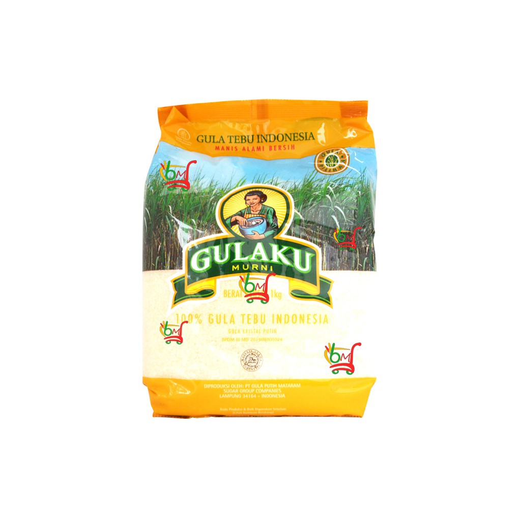 

PACK Gulaku Murni Gula Tebu Asli Kemasan Warna Kuning - 1000gr