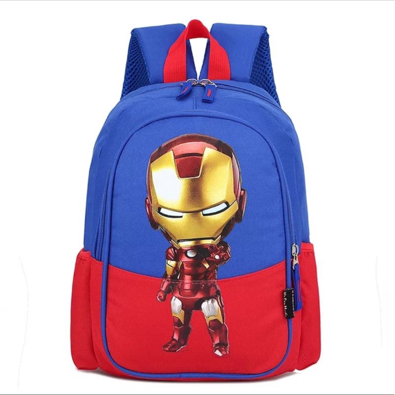 Pelangibags Tas anak sekolah laki laki Ironman Solo Tas ransel anak TK Sd Tas anak karakter Tas anak