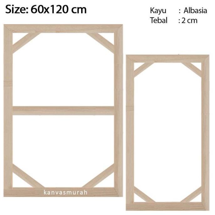 Spanram 60x120 cm Span Ram Kayu Frame 120x60 cm