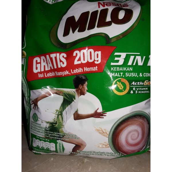 SUSU MILO 1KG 3in1 & active go