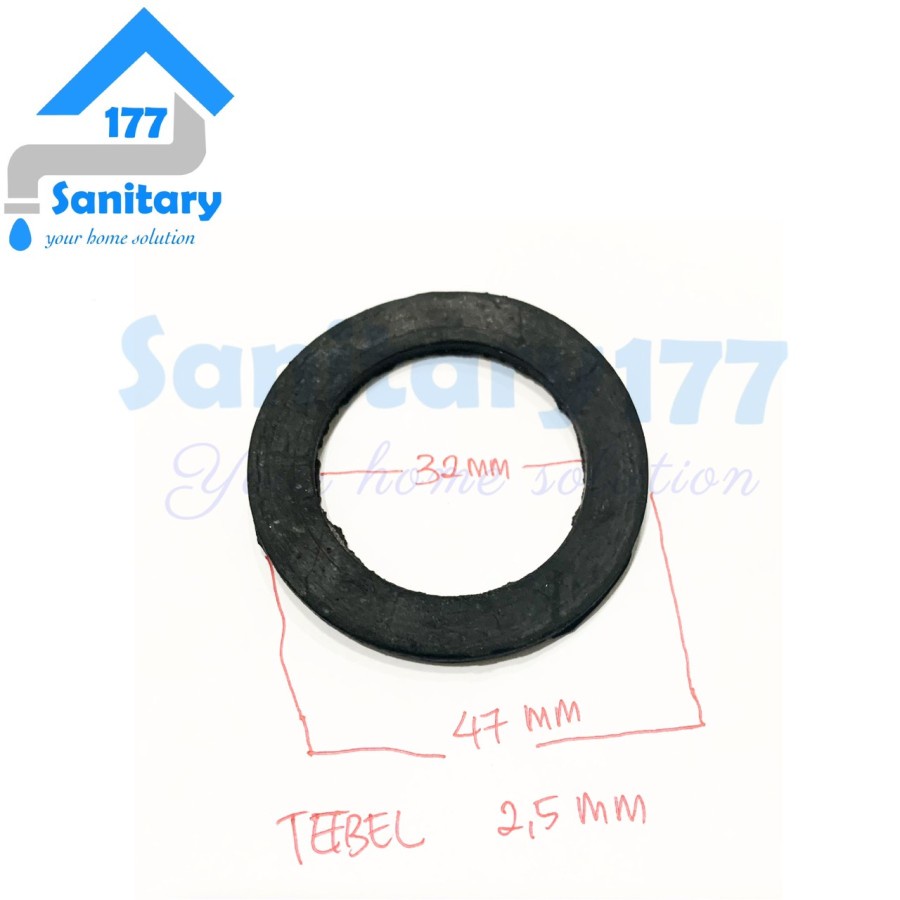 Karet Sil Vault Ring 47mm Per 2pcs - Karet Seal Ring Fitting Mur Mor Tangki 4,7cm untuk mur 3/4 inch