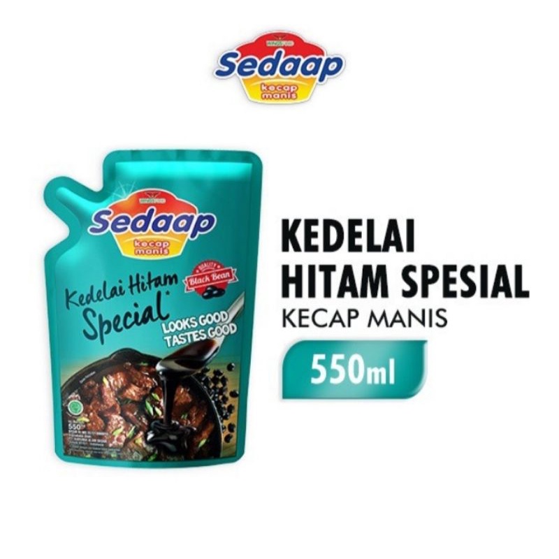 

Spesial Kecap Manis Sedaap Kedelai Hitam 550ml