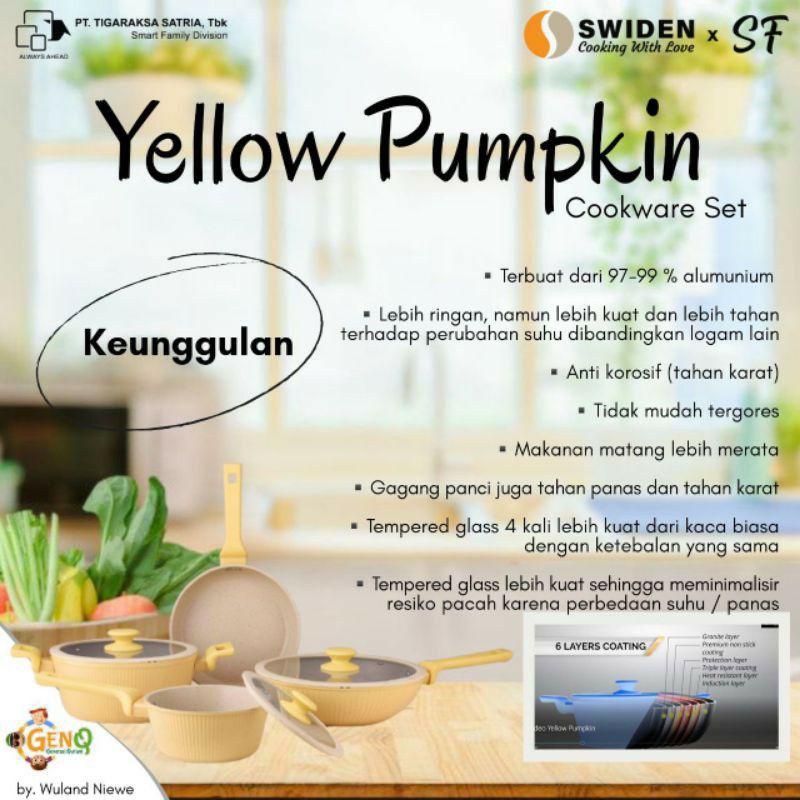 Yellow Pumpkin Cookware Set