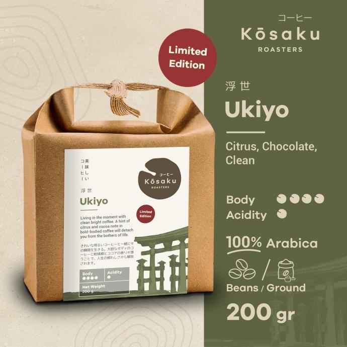 

Kosaku Ukiyo Coffee Beans 200gr - Biji Kopi Arabika