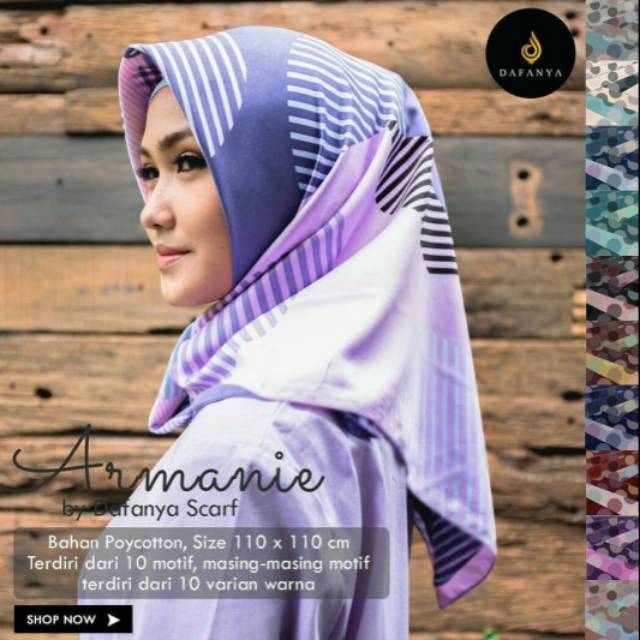 Armanie by dafanya scarf jilbab segi 4