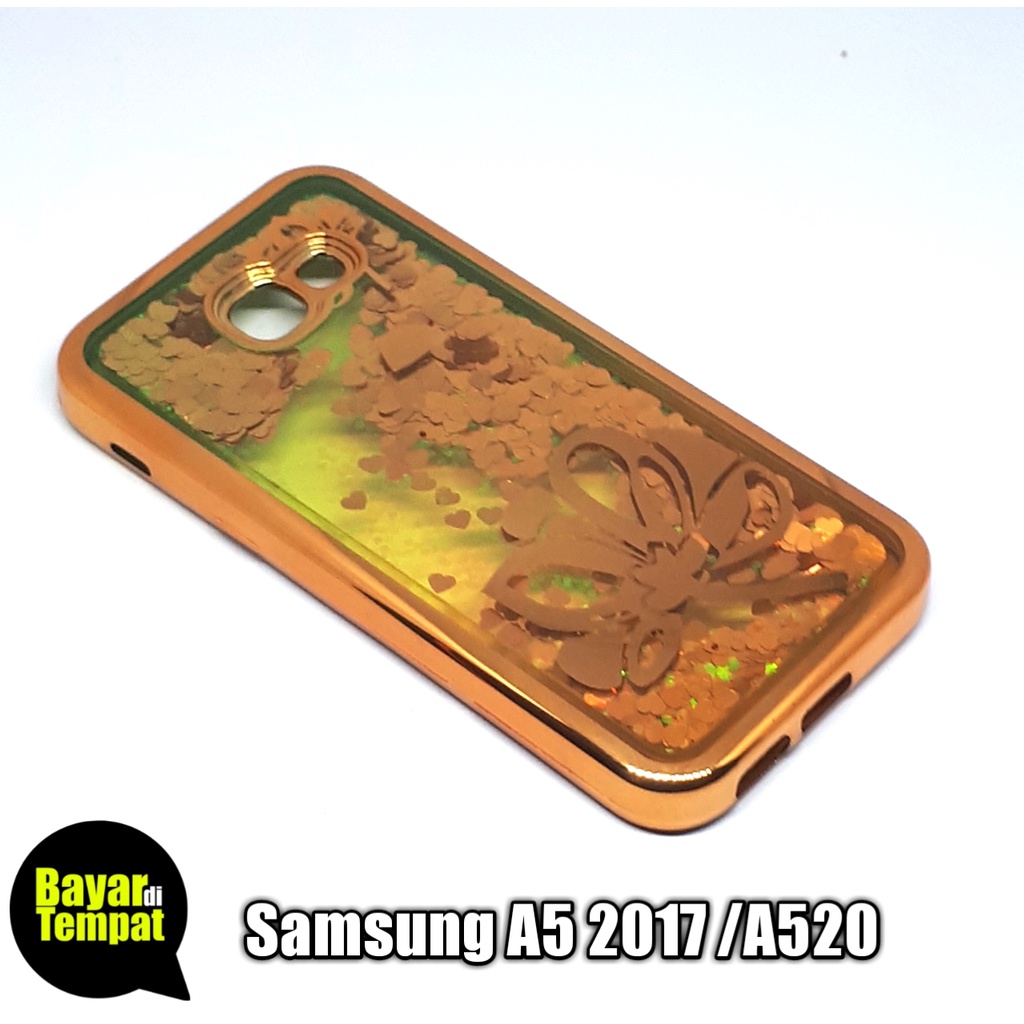 Case Water Gliter Shinning Chroom Samsung A5 2017 Casing Hp Silikon Hp
