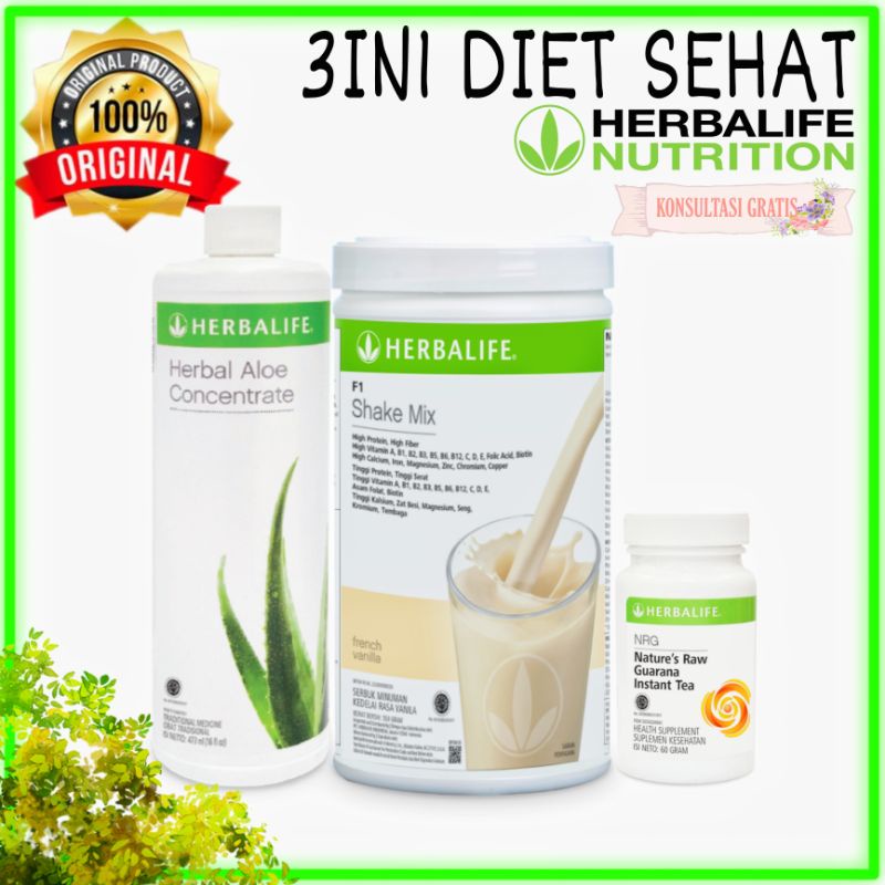 ❤️P5❤️[TERMURAH][BARCODE UTUH]3IN1 PAKET SEHAT HERBALIFE/PAKET SARAPAN SEHAT