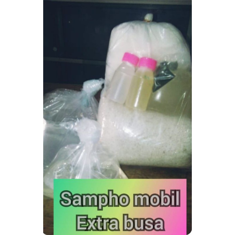 Bahan Baku Shampoo mobil dan motor extra busa hasil -+20 liter