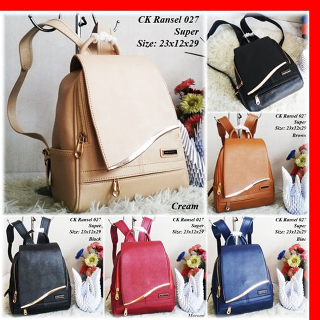 Tas Charles N Keith Ransel 027 / Tas Wanita / Tas Import / Tas Branded / Tas Ransel / Tas Murah