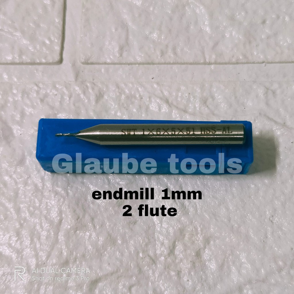 Endmill 1mm-Mata Bor-Mata Milling-2Flute Mata endmill 1.0mm