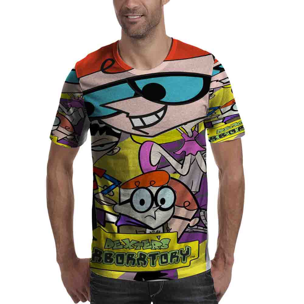 Fullprint Tshirt Dexter Laboratory Kaos Bahan Polyester