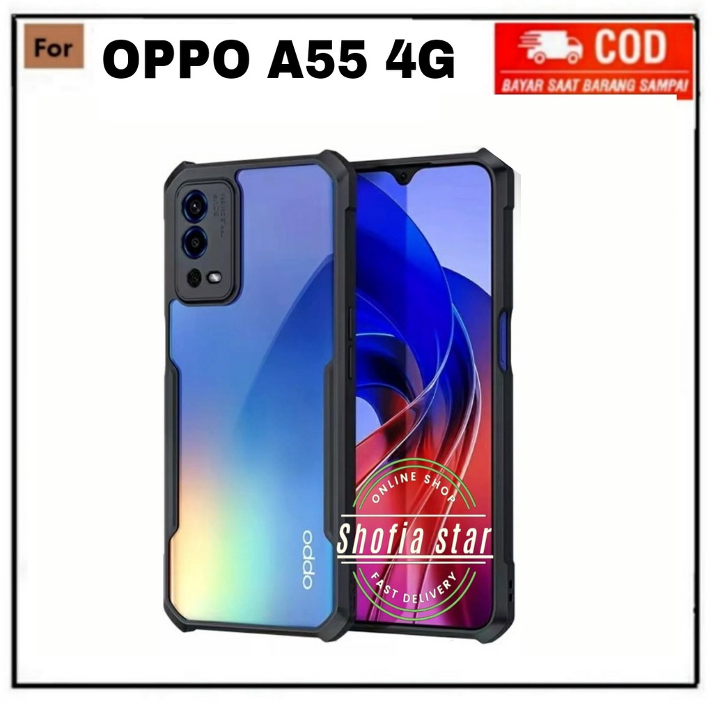 CASE OPPO A55 4G A57 4/5G A36 A76 A96 SOFTCASE SHOKCPROOF TRANSPARAN CAMERA PROTECT CASING