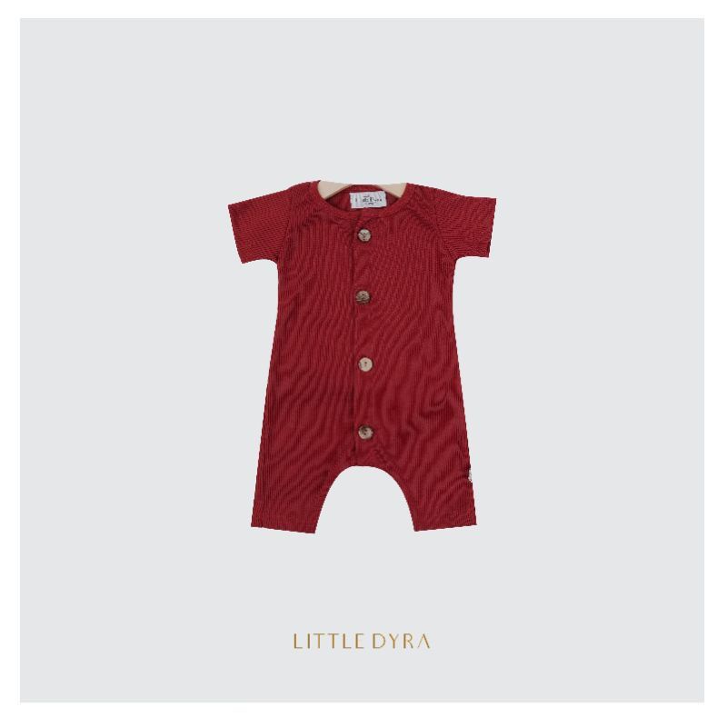 LITTLEDYRA ROMPER DYRA ROMPER SEGIEMPAT ANAK BAYI 0-3 TAHUN-SCARLET / LITTLEDYRA
