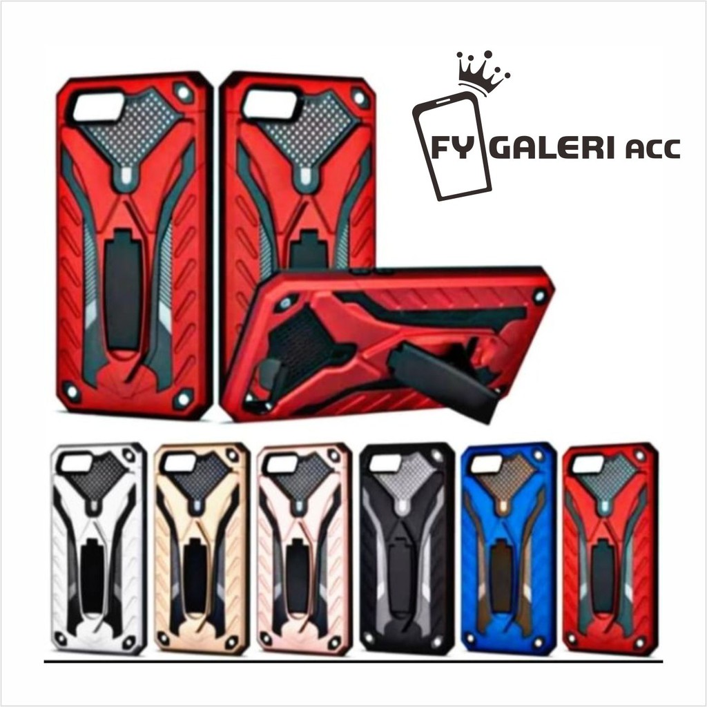 FYGALERY HARDCASE SPIGEN ROBOT PHANTOM STANDING OPPO REALME 5 5i 5S 5 Pro 6 6i 6 Pro C3 3 3 Pro