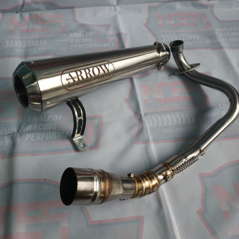 Knalpot racing Vario Beat Scoopy pcx150 pcx160 ADV Genio Arrow race pro fullsystem