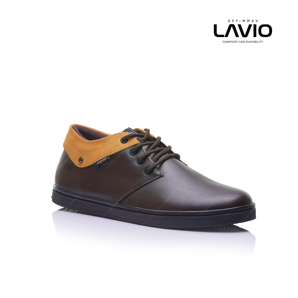 Sepatu Casual Pria Original Branded Keren 2022 Lavio Hilton Kulit Asli