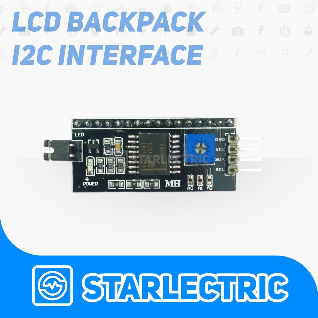 IIC I2C Serial Interface for LCD 1602 Backpack Board Arduino