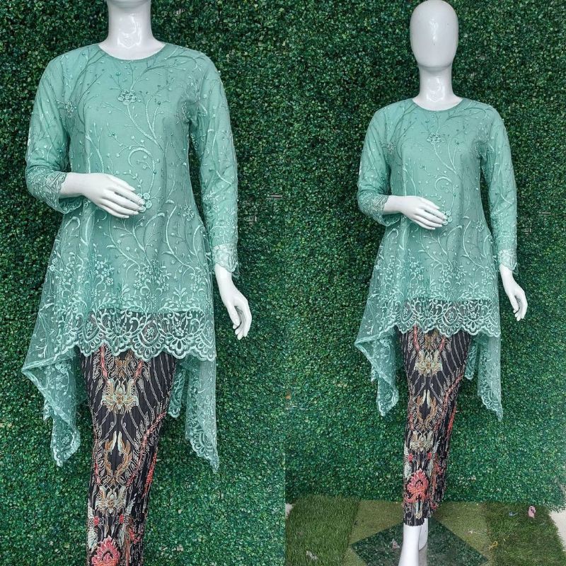 KEBAYA WISUDA ATASAN KEBAYA TUNIK TILLE BROKAT ATASAN KEBAYA BROKAT PREMIUM