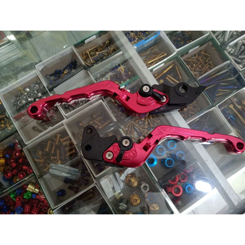 handle hendel tuas rem bikers vario 125 150 beat Scoopy cbs red merah not nui rcb ktc