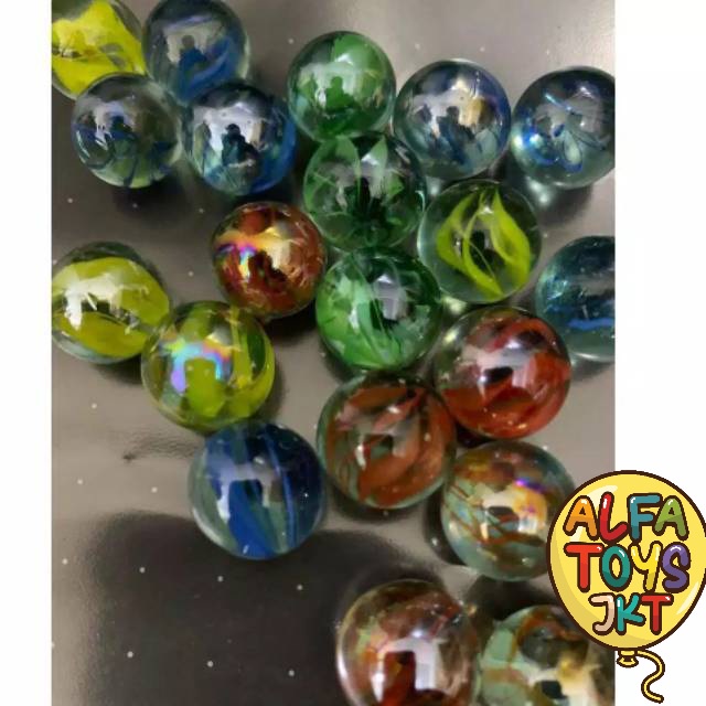 ISI 100 PCS maianan anak anak laki laki Gundu mata kucing/kelereng mata hantu kwalitas bagus harga t