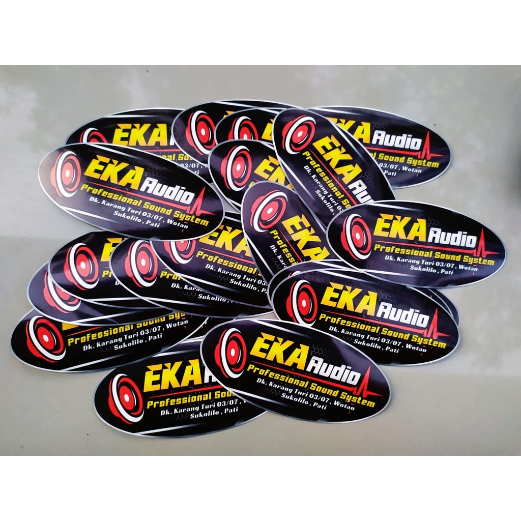 

STICKER CUSTOM ( DESAIN SENDIRI ) ANTI AIR & TAHAN SOBEK, MENGKILAP