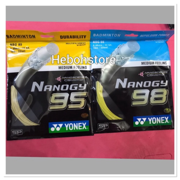 

Dijual Senar badminton Yonex Nanogy 9895 Original sunrise Berkualitas