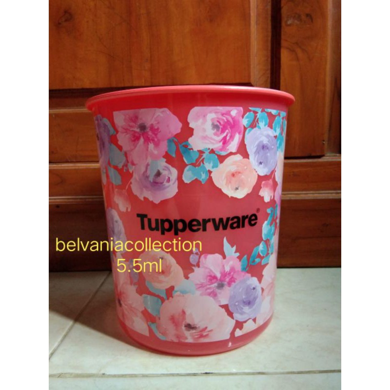 toples Magnolia Canister 5.5liter tupperware motif bunga sakura