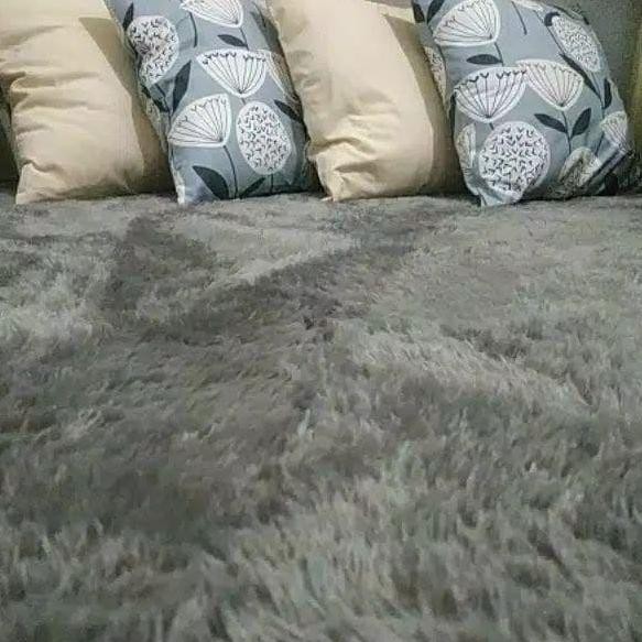 ♜ Karpet Bulu Kamar Tidur 200x150x4,5 Karpet Bulu Rasfur Tebal Murah Karpet Bulu Tebal ◘