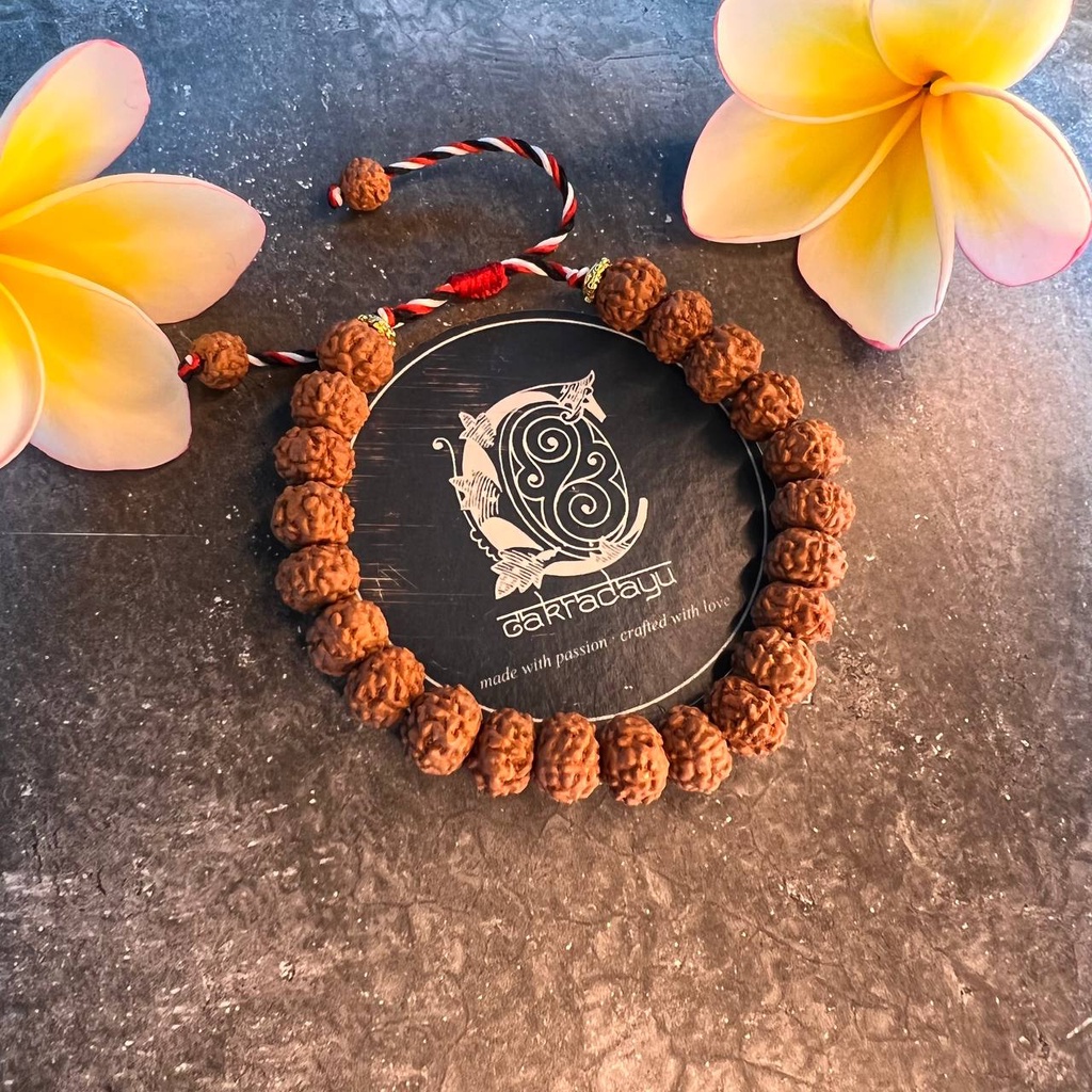 Gelang Tridatu Jenitri Genitri Rudraksha asli khas Bali Original