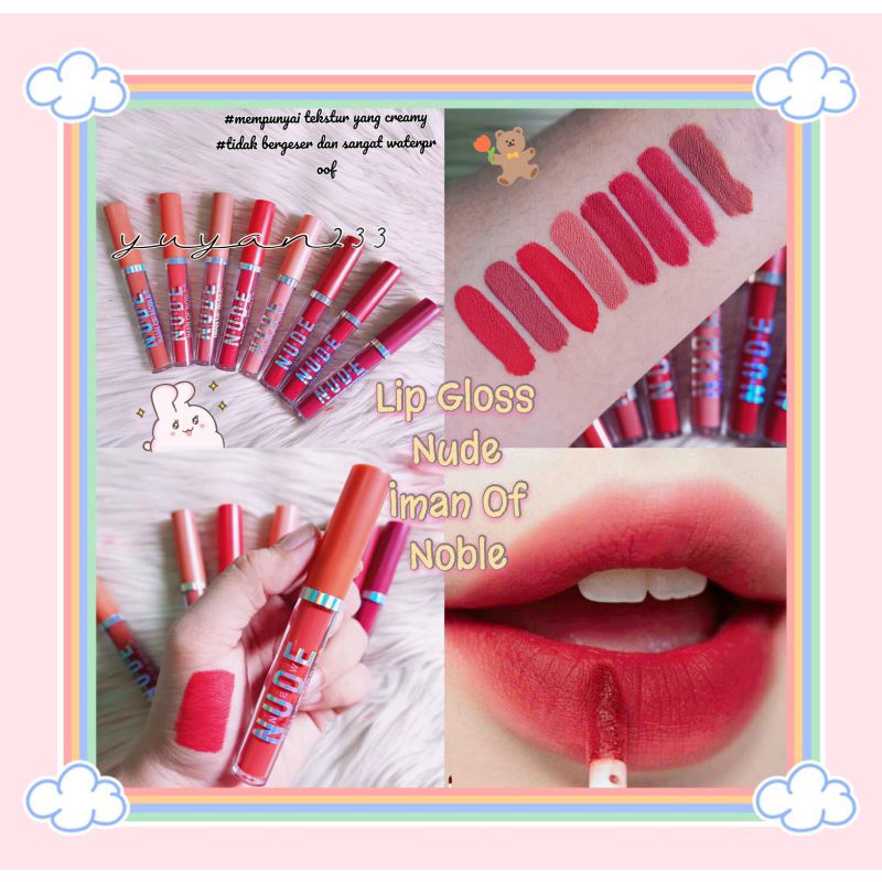 PROMO!!!LIP GLOSS MATTE NUDE IMAN OF NOBLE 1012