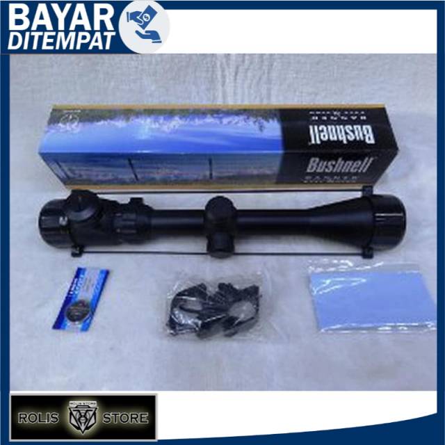 Teropong senapan RIFLESCOPE BUSHNELL 3-9 x 40 EG