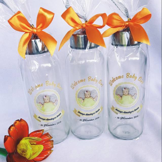 Souvenir Botol Pernikahan Wedding Ultah Aqiqah Baby Born Shower Kelahiran Mengenang Mitoni Shopee Indonesia