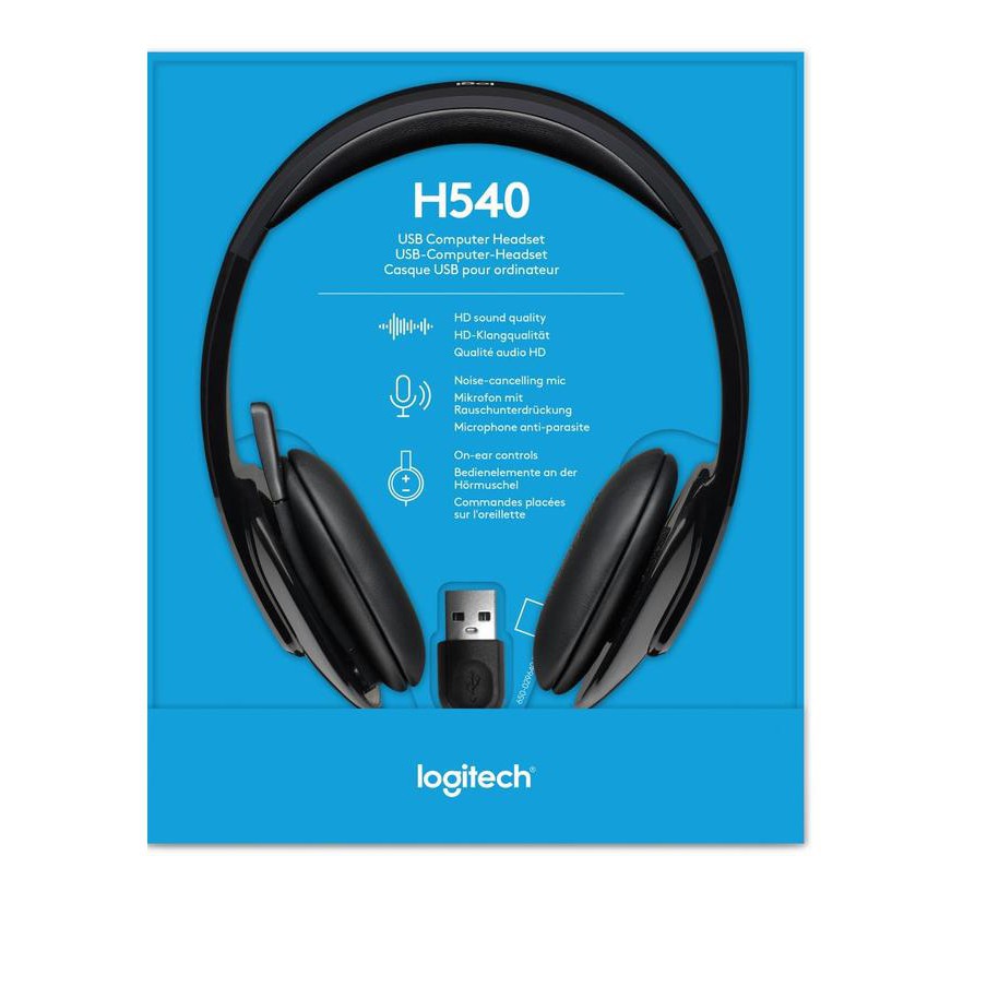 Logitech Headset Headphone H540 USB Original - Garansi 2 Tahun