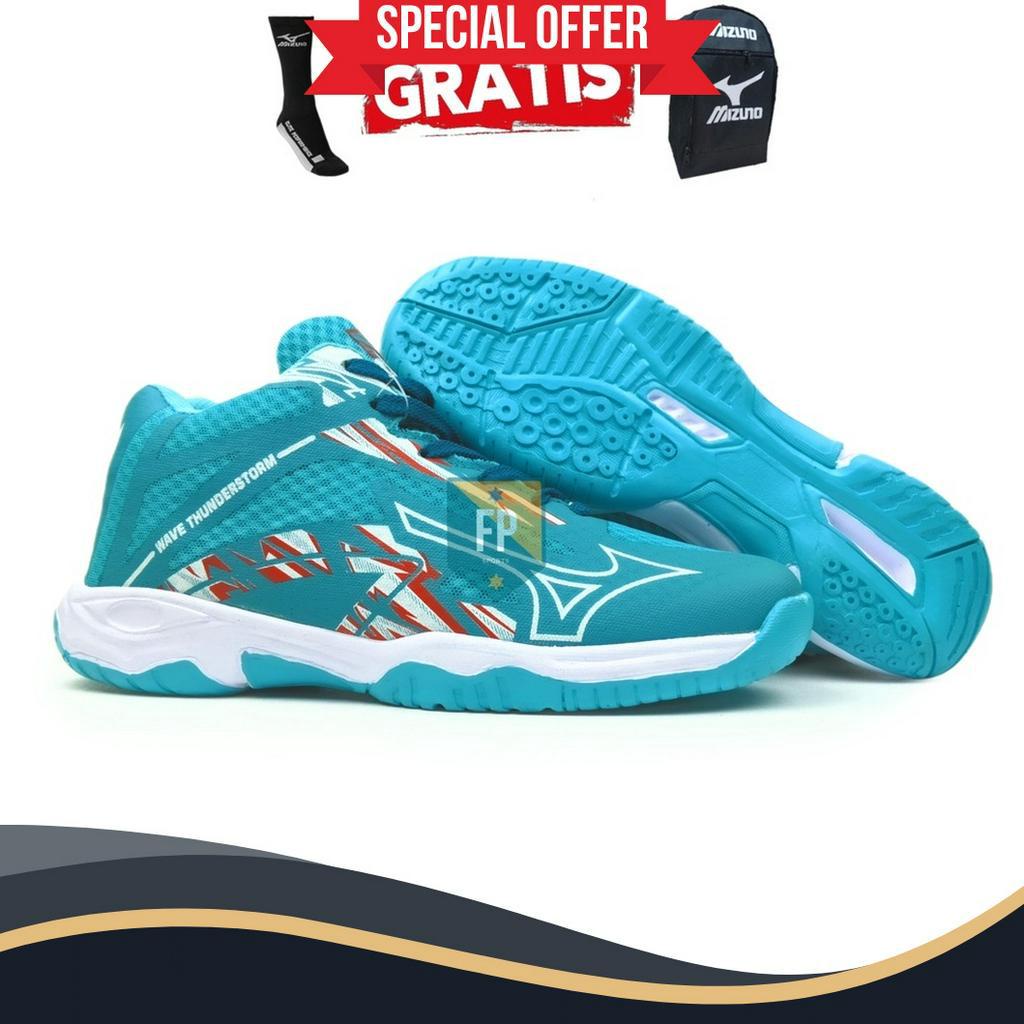 PRODUK TERBARU Sepatu volly Mizuno Wave Thunderstorm sepatu voli Mizuno sepatu voly Mizuno terbaru w