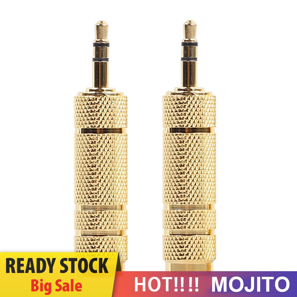 Mojito Adapter Konektor Microphone Audio 6.35mm Female Ke 3.5mm Male