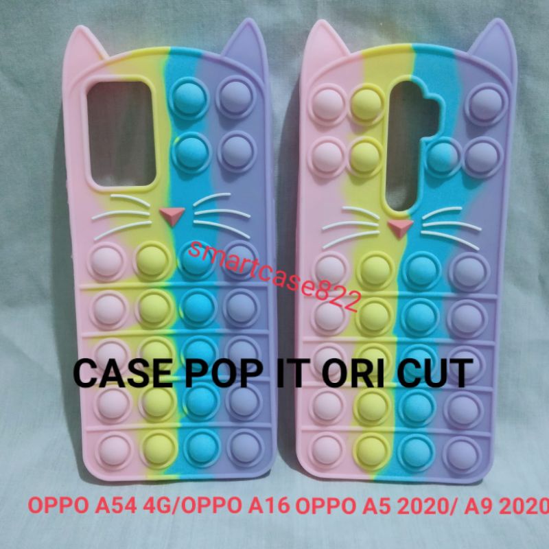 Case Pop It Oppo A3S A5S A12 A11K A7 F9 A15 A15S A54 A16 A9 2020 A5 2020 Reno 4f Reno 5f A53 Kesing 