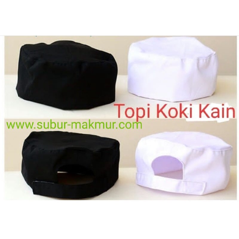 Topi Koki Peci Putih