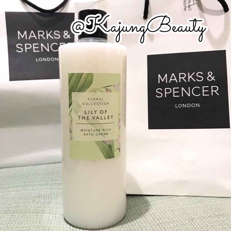 M&S Marks & Spencer lily of the valley bath cream 500ml
