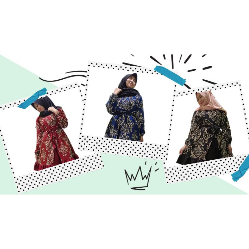 TERBARU!!! SET MOTIF SULTAN/ SETELAN WANITA KEKINIAN