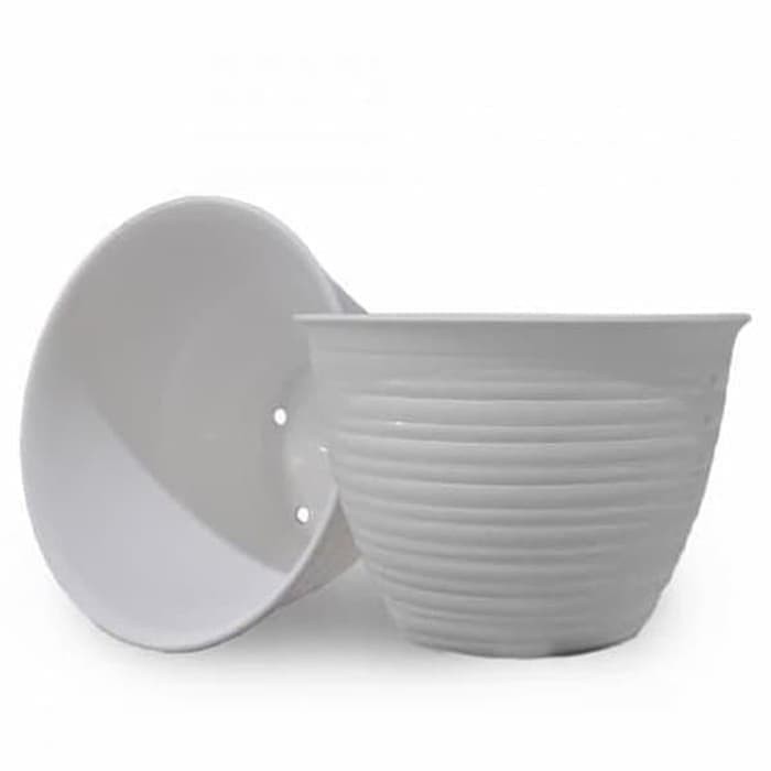 pot tawon ori ukuran 24 putih - pot tanaman tawon putih - tawon putih