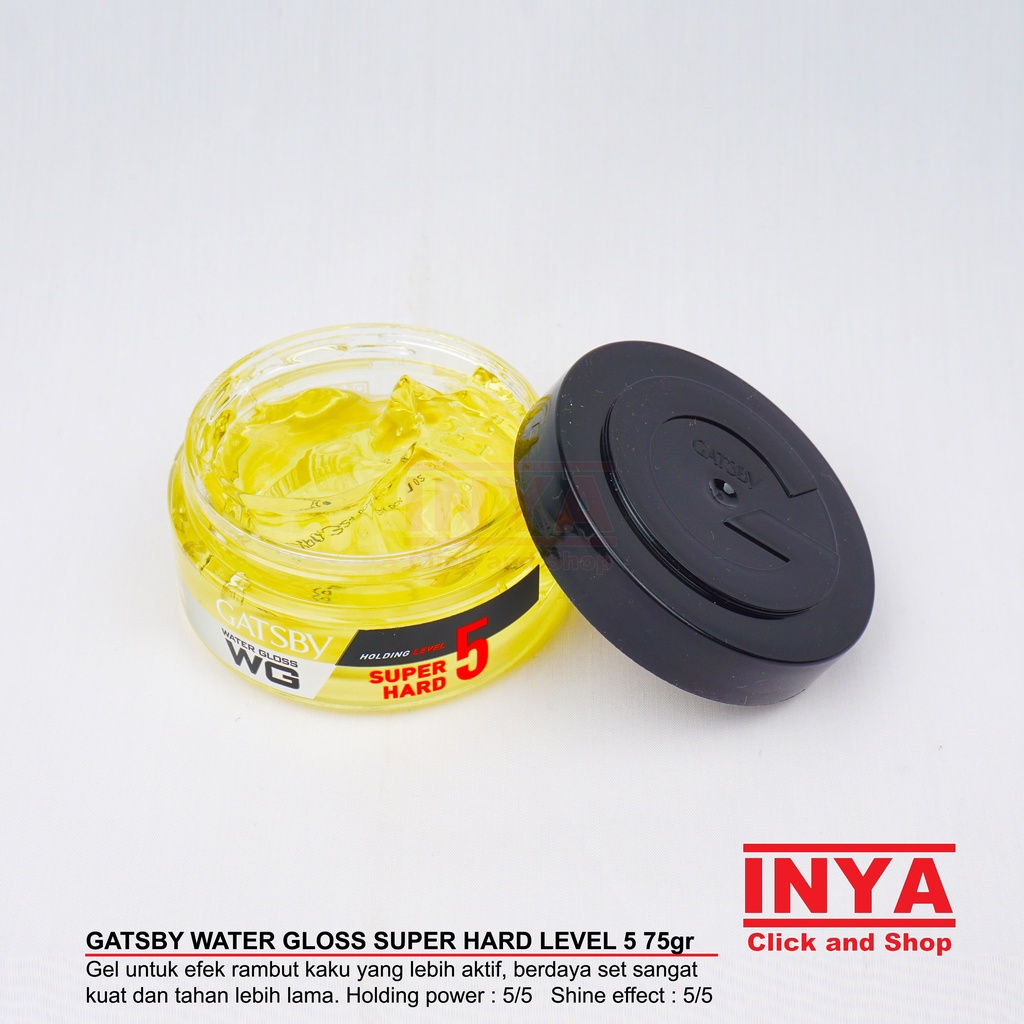 GATSBY WG WATER GLOSS SUPER HARD LEVEL 5 HAIR GEL 75gr