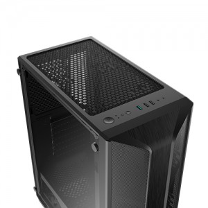 PC CASE Gaming XigmaTek Included 4 Fan TRIO - Casing Komputer TRIO ARGB A-RGB