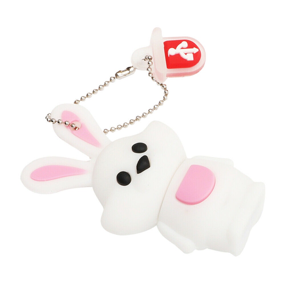 Details Tentang Novelty 64GB Animal USB Thumb Drive Flashdisk Kelinci Lucu U-Disk Memory Stick