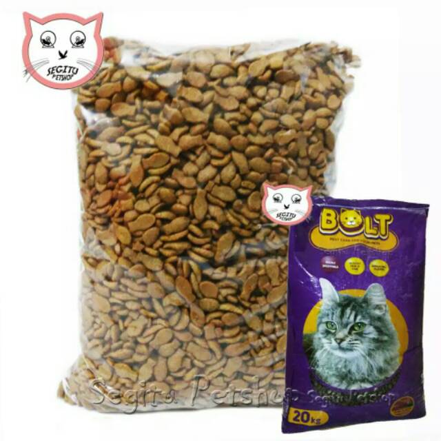 Makanan kucing murah BOLT TUNA repack 8 KG