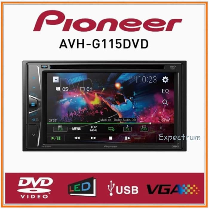 Pioneer Avh-G115DVD. Avh 115dvd. Avh G115dvd. G115dvd Headunit 2 Din