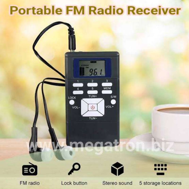 Portable FM Radio Receiver - untuk Wireless Tour Guide System